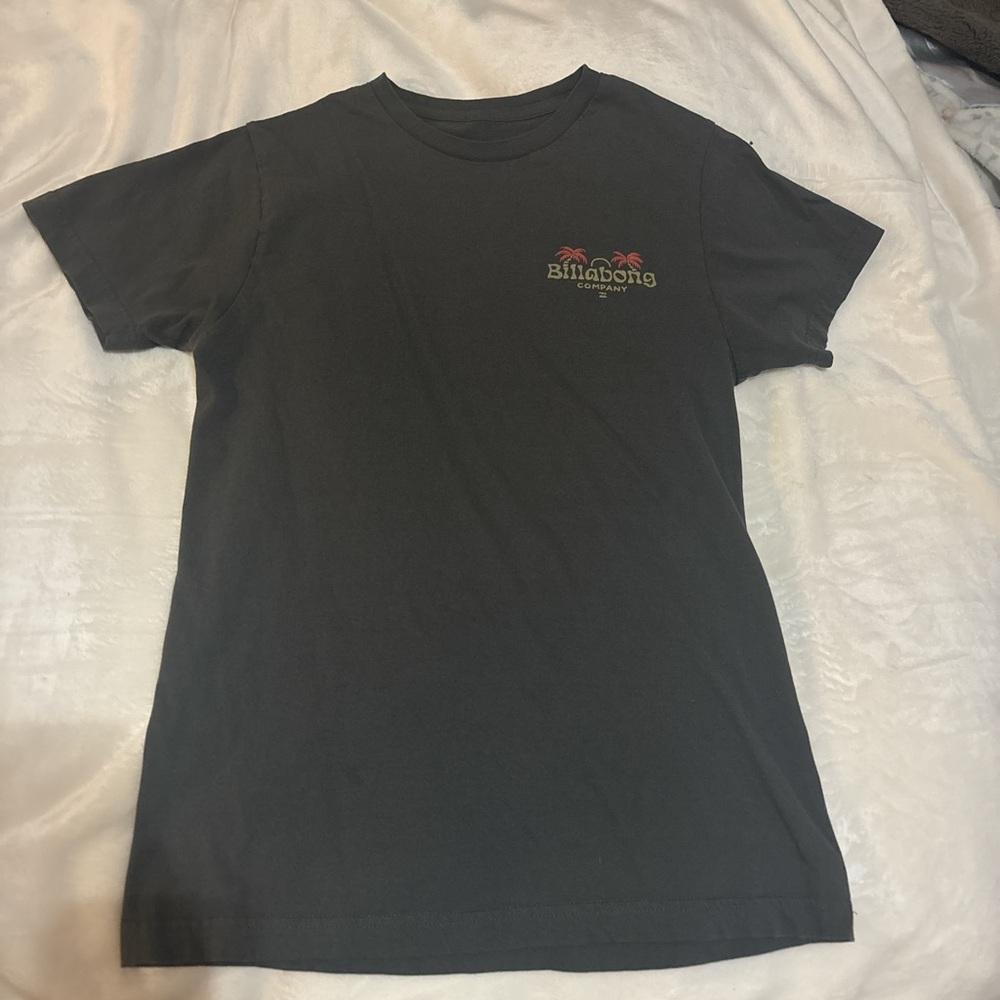 Billabong Charcoal Tee with Logo